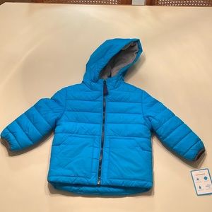 Carter’s Toddler Fleece Lined Puffer Jacket in Blue